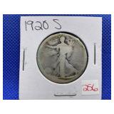 1920-S WALKING LIBERTY HALF DOLLAR