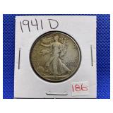 1941-D WALKING LIBERTY HALF DOLLAR