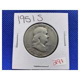 1951-S FRANKLIN HALF DOLLAR