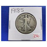 1918-S WALKING LIBERTY HALF DOLLAR
