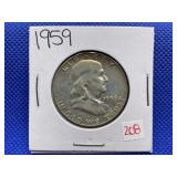 1959 FRANKLIN HALF DOLLAR