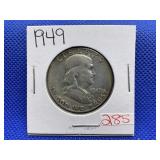 1949 FRANKLIN HALF DOLLAR
