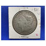 1921-S MORGAN SILVER DOLLAR