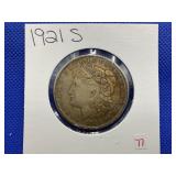 1921-S MORGAN SILVER DOLLAR