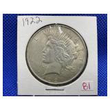 1922 PEACE DOLLAR