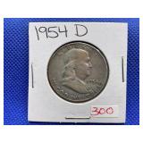 1954-D FRANKLIN HALF DOLLAR