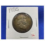 1955 FRANKLIN HALF DOLLAR