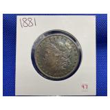 1881 MORGAN SILVER DOLLAR