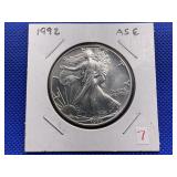 1992 AMERICAN SILVER EAGLE