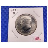 2021D KENNEDY HALF DOLLAR