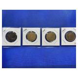 LOT OF 4 CANADIAN DOLLARS 1987, 1988, 1989 & 1990