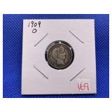 1909O BARBER DIME