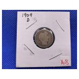 1909O BARBER DIME