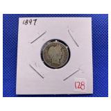 1897 BARBER DIME