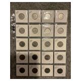 LOT OF 20 CANADIAN QUARTERS - 1 SILVER