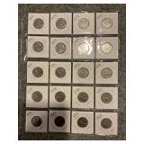 LOT OF 20 CANADIAN QUARTERS - 1 SILVER