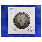 1907O BARBER HALF DOLLAR