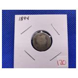 1894 BARBER DIME