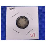 1893 BARBER DIME