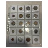 LOT OF 20 FOREIGN COINS - POSSIBLE SILVER