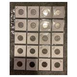 LOT OF 20 CANADIAN QUARTERS - 1 SILVER