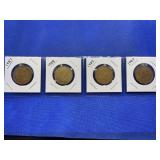 LOT OF 4 CANADIAN DOLLARS 1987, 1987, 1988 & 1989