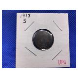 1913S BARBER DIME
