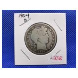 1904O BARBER HALF DOLLAR
