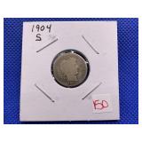 1904S BARBER DIME
