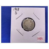 1903S BARBER DIME