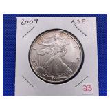 2007 AMERICAN SILVER EAGLE