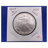 2007W AMERICAN SILVER EAGLE
