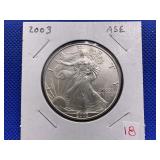 2003 AMERICAN SILVER EAGLE