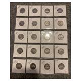 LOT OF 20 CANADIAN COINS - 1 SILVER QUARTER &