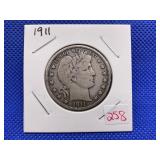 1911 BARBER HALF DOLLAR