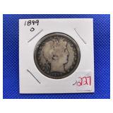 1899O BARBER HALF DOLLAR
