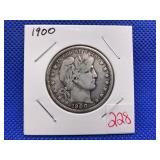 1900 BARBER HALF DOLLAR