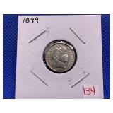 1899 BARBER DIME