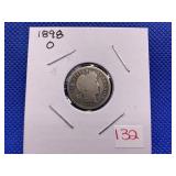 1898O BARBER DIME