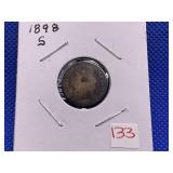 1898S BARBER DIME
