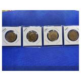 LOT OF 4 CANADIAN DOLLARS 1987, 1989, 1993 & 1995