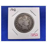 1902 BARBER HALF DOLLAR