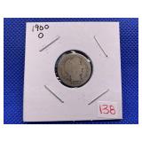 1900O BARBER DIME