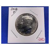 2018D KENNEDY HALF DOLLAR