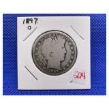 1897O BARBER HALF DOLLAR