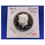 2017S KENNEDY HALF DOLLAR SILVER PROOF