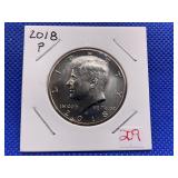 2018P KENNEDY HALF DOLLAR