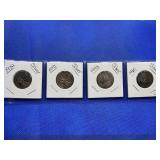 LOT OF 4 SILVER CANADIAN QUARTERS 1943, 1947, 1952