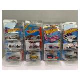 LOT OF 8 HOT WHEELS CARS IN PROTECTIVE CASES IN