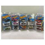 LOT OF 10 HOT WHEELS CARS IN PROTECTIVE CASES IN
